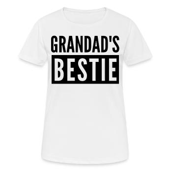 GRANDAD'S BESTIE - Women's Breathable T-Shirt - white - Front - AI Model Female 172 dark (172cm)
