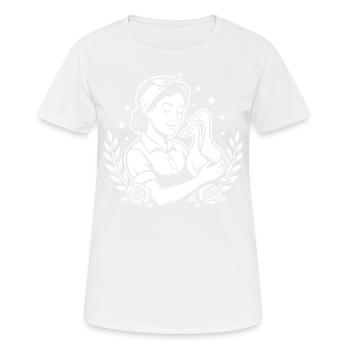 Canard Éleveur Canard Élevage Canard Canard Canard Canard Canard Canard - T-shirt respirant Femme - blanc - Devant - AI Model Female 172 dark (172cm)