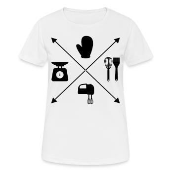 cuire - T-shirt respirant Femme - blanc - Devant - AI Model Female 172 dark (172cm)
