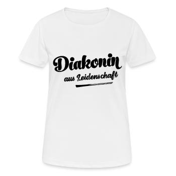 Diakonin Diakon Diakonie Jesus Glaube Kirche - Frauen T-Shirt atmungsaktiv - Weiß - Vorne - AI Model Female 172 dark (172cm)