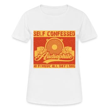 Vintage High End Audiophile Reference Hifi Freak - Women's Breathable T-Shirt - white - Front - AI Model Female 172 dark (172cm)