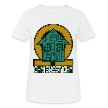 Ohm Sweet Ohm Resistor Electronics Electronics Technician - Women's Breathable T-Shirt - white - Front - AI Model Female 172 dark (172cm)