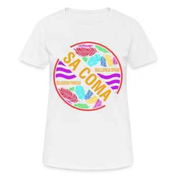 Sa Coma Majorque Espagne Baléares vacances - T-shirt respirant Femme - blanc - Devant - AI Model Female 172 dark (172cm)