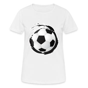 Football Football football Footballer - Women's Breathable T-Shirt - white - Front - AI Model Female 172 dark (172cm)