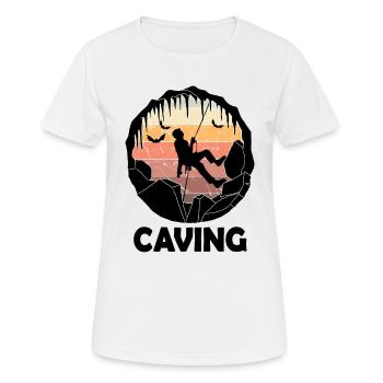 Spéléologie - Cave Explorer Spéléologie - T-shirt respirant Femme - blanc - Devant - AI Model Female 172 dark (172cm)