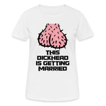 Bachelor Party Funny Humor Wedding - Women's Breathable T-Shirt - white - Front - AI Model Female 172 dark (172cm)