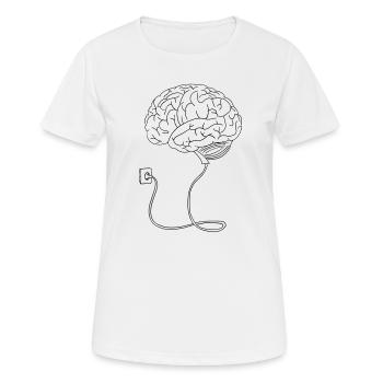 Brain anatomy - Women's Breathable T-Shirt - white - Front - AI Model Female 172 dark (172cm)