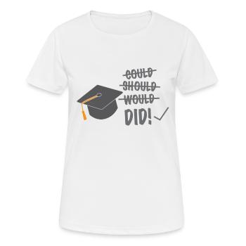 Graduation Graduation Graduate Graduated Gift - Women's Breathable T-Shirt - white - Front - AI Model Female 172 dark (172cm)