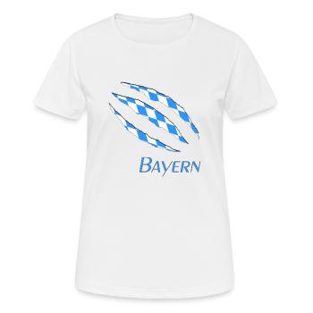 Bayern bayern - Frauen T-Shirt atmungsaktiv - Weiß - Vorne - AI Model Female 172 dark (172cm)