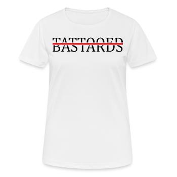 TATOUEUR Tatouage à l’encre tribale tatouée - T-shirt respirant Femme - blanc - Devant - AI Model Female 172 dark (172cm)