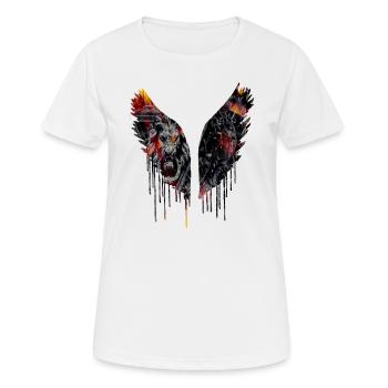 Angelwings,Wings,Dark,Colorful,Darkangel, Gothic,Lion - T-shirt respirant Femme - blanc - Devant - AI Model Female 172 dark (172cm)