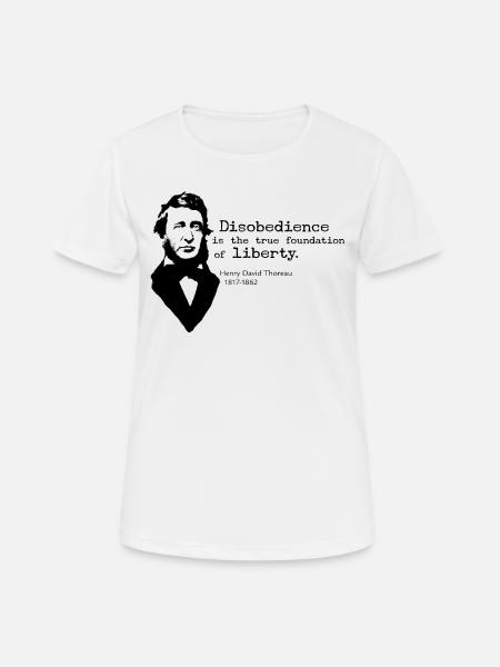 Disobedience - Frauen T-Shirt atmungsaktiv - Weiß