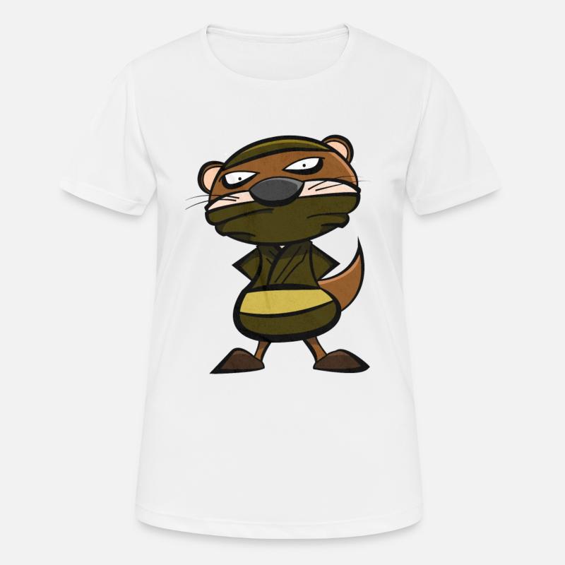 Otter Ninja - Women's Breathable T-Shirt - white