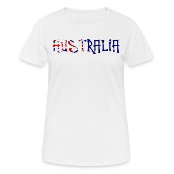 Australie - T-shirt respirant Femme - blanc - Devant - AI Model Female 172 dark (172cm)