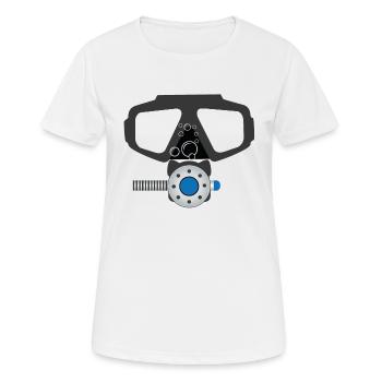 Diving - Women's Breathable T-Shirt - white - Front - AI Model Female 172 dark (172cm)