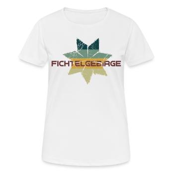Siebenstern Fichtelgebirge Fichtelhills Oberfranke - Frauen T-Shirt atmungsaktiv - Weiß - Vorne - AI Model Female 172 dark (172cm)