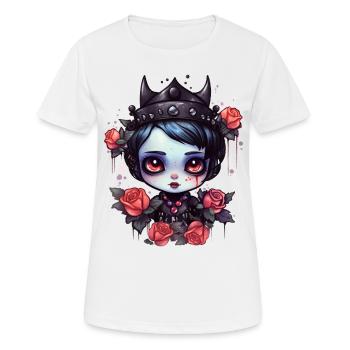Cute Gothic Queen - Women's Breathable T-Shirt - white - Front - AI Model Female 172 dark (172cm)