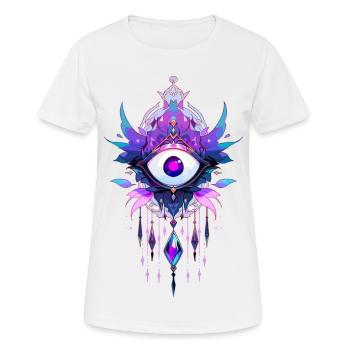 Attrape-rêves #5 - T-shirt respirant Femme - blanc - Devant - AI Model Female 172 dark (172cm)