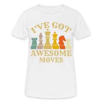 Ich habe tolle Moves - Frauen T-Shirt atmungsaktiv - Weiß - Vorne - AI Model Female 172 dark (172cm)