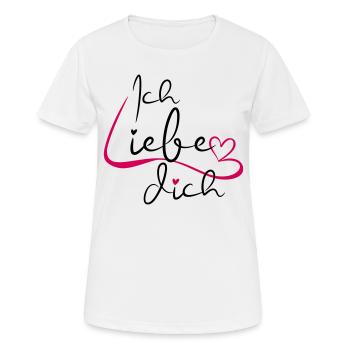 I Love You Scripture - Women's Breathable T-Shirt - white - Front - AI Model Female 172 dark (172cm)