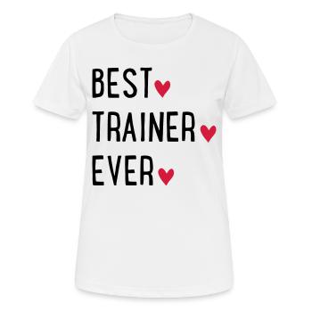 Trainer - Women's Breathable T-Shirt - white - Front - AI Model Female 172 dark (172cm)
