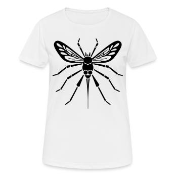 moustique - T-shirt respirant Femme - blanc - Devant - AI Model Female 172 dark (172cm)