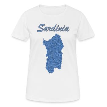Sardaigne Insel Italien Sardaigne Italie - T-shirt respirant Femme - blanc - Devant - AI Model Female 172 dark (172cm)