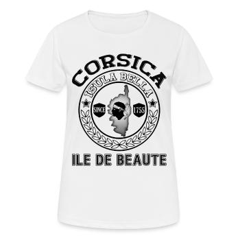 Corsica Isula bella Ile de Beaute France - Women's Breathable T-Shirt - white - Front - AI Model Female 172 dark (172cm)