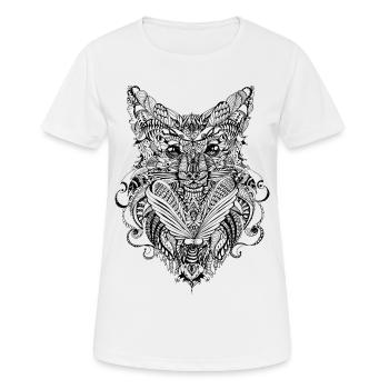 Fox doodle - Women's Breathable T-Shirt - white - Front - AI Model Female 172 dark (172cm)