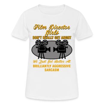 Réalisatrice - Réalisatrice Filles - T-shirt respirant Femme - blanc - Devant - AI Model Female 172 dark (172cm)