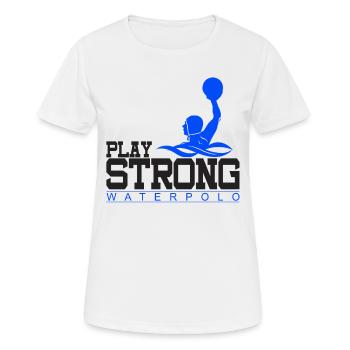 Water polo Water polo water sports gift - Women's Breathable T-Shirt - white - Front - AI Model Female 172 dark (172cm)