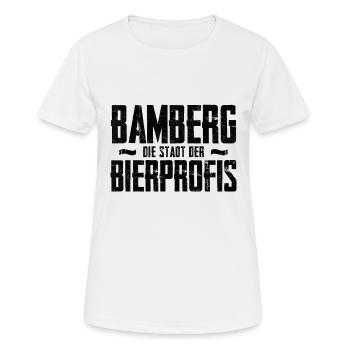 Bamberg City of Beer Professionals Beer Drinker Gift - Women's Breathable T-Shirt - white - Front - AI Model Female 172 dark (172cm)