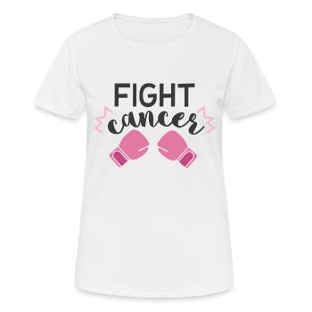 fight cancer - Breast Cancer Awarenes - Women's Breathable T-Shirt - white - Front - AI Model Female 172 dark (172cm)