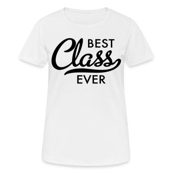 beste Klasse - Frauen T-Shirt atmungsaktiv - Weiß - Vorne - AI Model Female 172 dark (172cm)