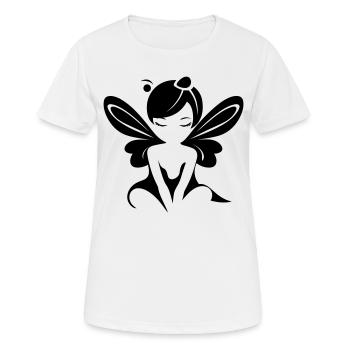 Fee - Frauen T-Shirt atmungsaktiv - Weiß - Vorne - AI Model Female 172 dark (172cm)