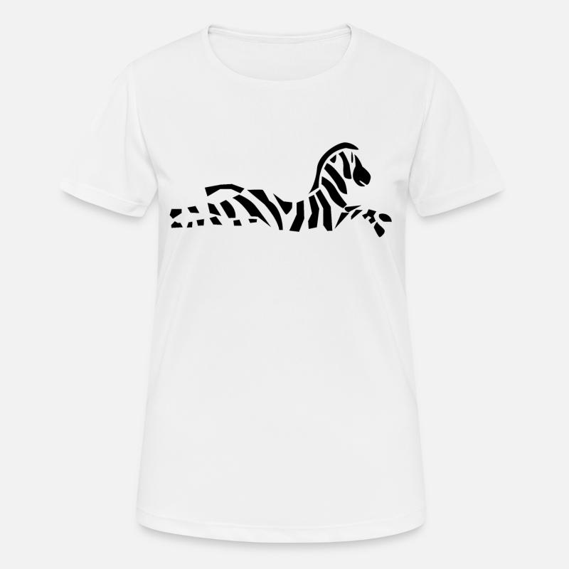 Zebra - Women's Breathable T-Shirt - white