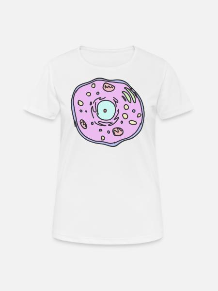 tierische Zelle - Frauen T-Shirt atmungsaktiv - Weiß