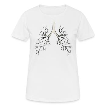 Bronchi Anatomy - Women's Breathable T-Shirt - white - Front - AI Model Female 172 dark (172cm)