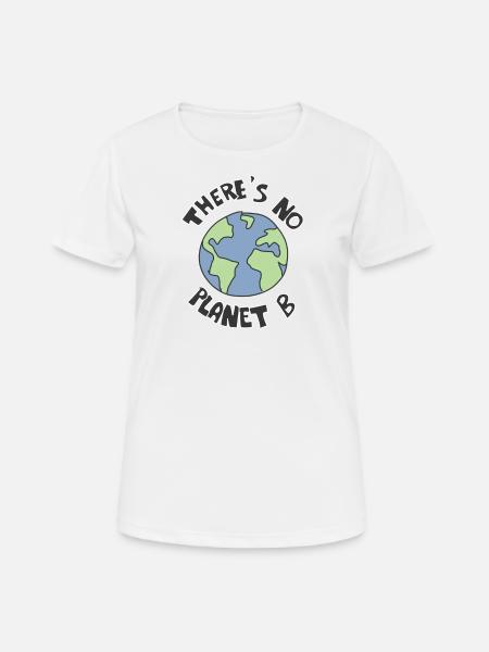 Klimaschutz Erde Klimawandel - Frauen T-Shirt atmungsaktiv - Weiß