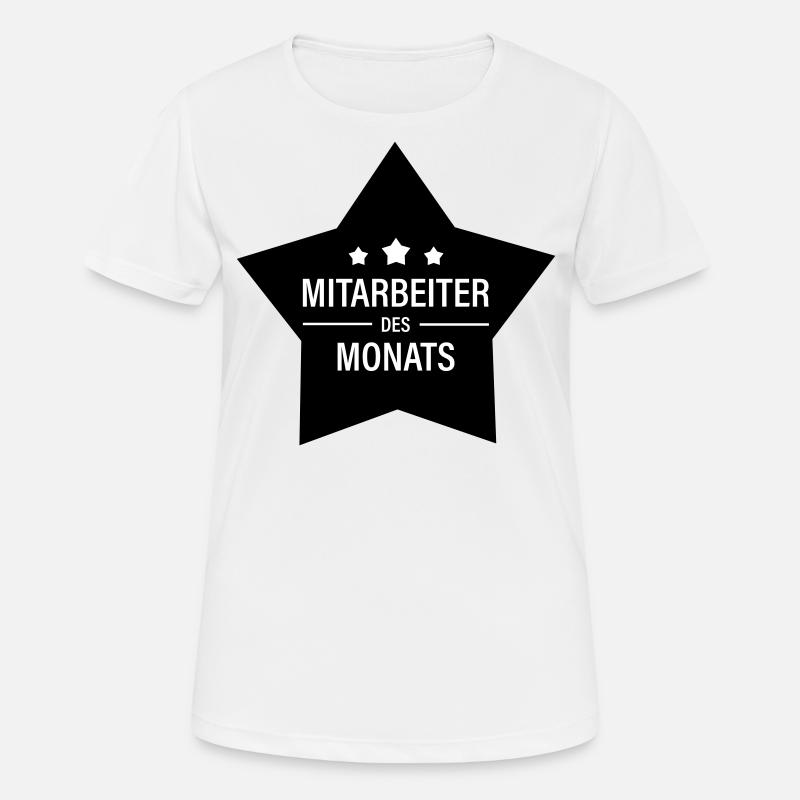 Mitarbeiter des Monats - Frauen T-Shirt atmungsaktiv - Weiß