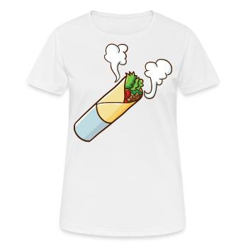 Kebab Cartoon Heure d’été 3 - T-shirt respirant Femme - blanc - Devant - AI Model Female 172 dark (172cm)