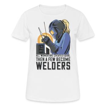 Welder Mama for welders and - Women's Breathable T-Shirt - white - Front - AI Model Female 172 dark (172cm)