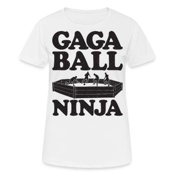 Gaga Ball Dodgeball Joueur de Gagaball Gaga Ball - T-shirt respirant Femme - blanc - Devant - AI Model Female 172 dark (172cm)