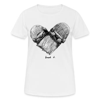 casser - T-shirt respirant Femme - blanc - Devant - AI Model Female 172 dark (172cm)
