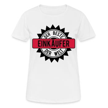 der beste einkaufer 2c - Frauen T-Shirt atmungsaktiv - Weiß - Vorne - AI Model Female 172 dark (172cm)