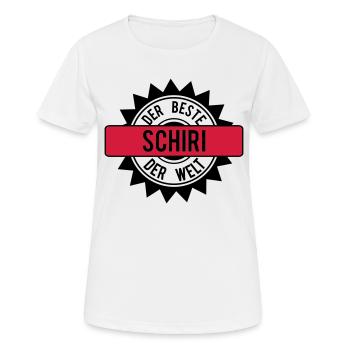 der beste schiri 2c - Frauen T-Shirt atmungsaktiv - Weiß - Vorne - AI Model Female 172 dark (172cm)
