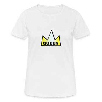 Krone - Frauen T-Shirt atmungsaktiv - Weiß - Vorne - AI Model Female 172 dark (172cm)