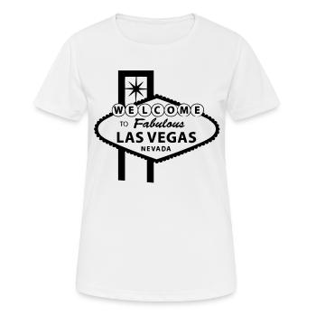 Las Vegas - Frauen T-Shirt atmungsaktiv - Weiß - Vorne - AI Model Female 172 dark (172cm)