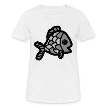Karpfen - Frauen T-Shirt atmungsaktiv - Weiß - Vorne - AI Model Female 172 dark (172cm)