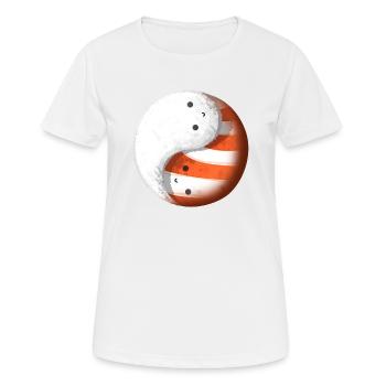 Sushi Tao Yin Yang - T-shirt respirant Femme - blanc - Devant - AI Model Female 172 dark (172cm)